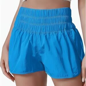 NWT Aurefin Women High Waist Athletic Active Nylon Outdoor Running Shorts Size 6